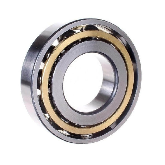 Angular Contact Bearings - 12x24x6 mm - Chrome Steel SAE 52100 - High Speed Phenolic Cage