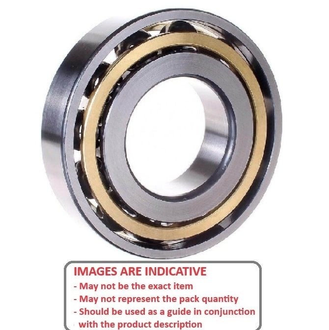 1159486 | 7309B (Each) --- Angular Contact Bearings - 45x100x25 mm Single Row Ball - Chrome Steel SAE 52100 Bearing