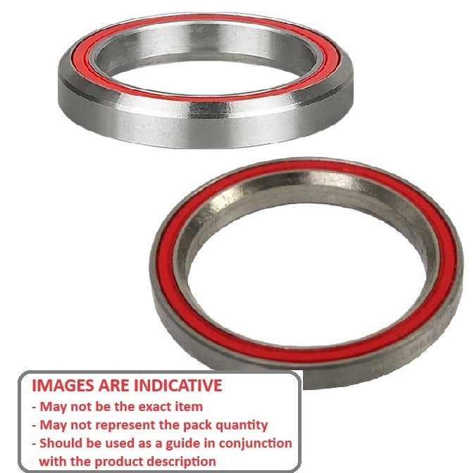 1143969 | MR418-3050-CEP-45-2RS-ECO (Each) --- Single Row Ball Bearings - 30.5x41.8x8 mm Chamfered Edges - Chrome Steel SAE 52100 Bearing