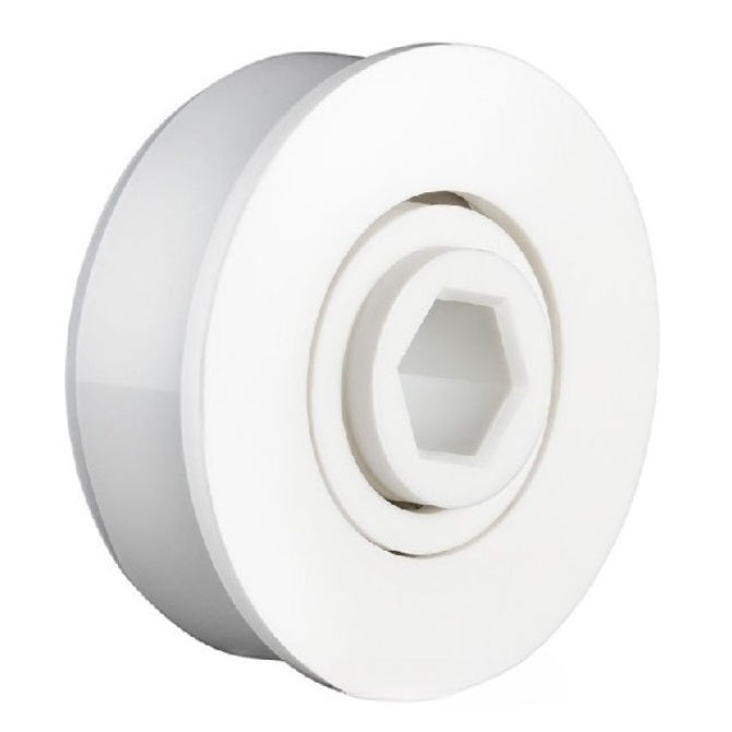 Conveyor Bearings - 11.11x57.4x17.78 mm / 15.24 mm - Polypropylene Races with Stainless Steel 316 Balls