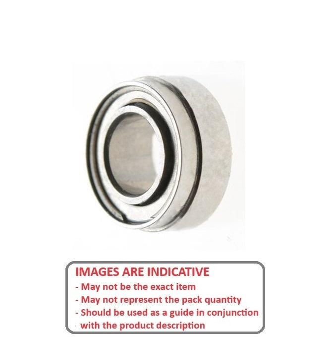 1046607 | SR144A-D105-ZS-TO (each) --- Dental Applications Bearings - 3.175 6.350 / 5.979 2.779 mm - Stainless Steel AISI 440C - High Speed Torlon Retainer - Dental Special Bearing