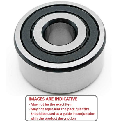 1109306 | 3802B-FC-2RB-ECO (PK-30) --- Angular Contact Bearings - 15x24x7 mm Double Row Ball - Chrome Steel SAE 52100 Bearing