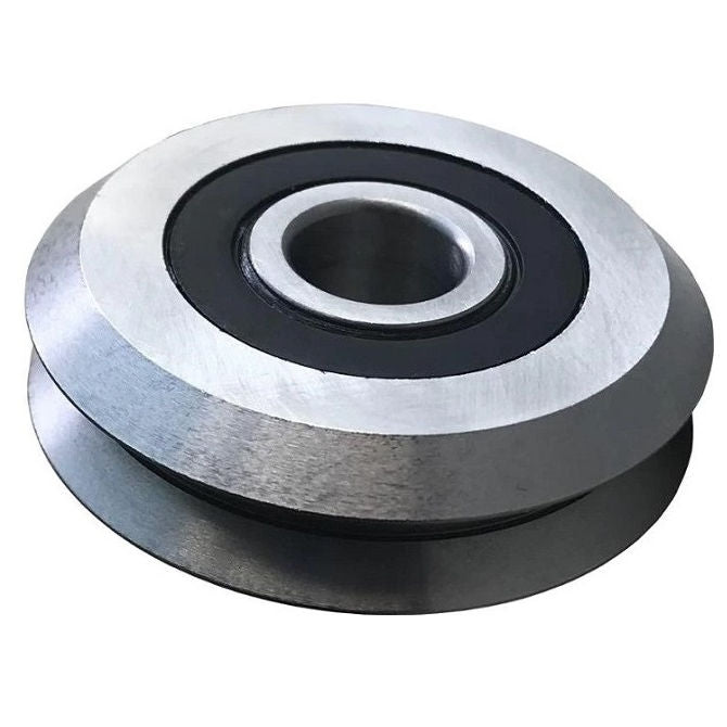 1053470 | SMR754-220-YY-VP (Each) --- Plain Guide Wheels Dual Vee - Size Reference 4XL 75.438x25.4 mm - Stainless Steel AISI 440C Wheel