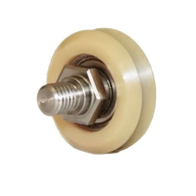 1038831 | DVWS2-POL (Each) --- Studded Guide Wheels Dual Vee - Size Reference 2 - 30.7x11.13 mm - Polymer Guide Wheel