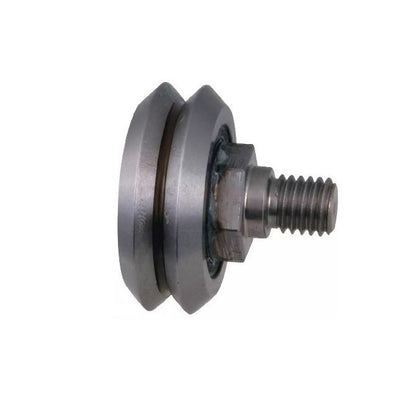 1000034 | DVWS0-ADJ-2RS (Each) --- Studded Guide Wheels Dual Vee - Size Reference 0 - 14.8x6.35 mm - Chrome Steel SAE 52100 Guide Wheel