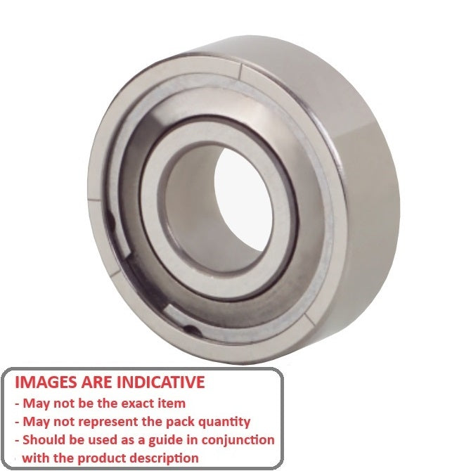 1052197 | S624-FF-MC34-GR5-R-G48 (PK-20) --- Single Row Ball Bearings - 4x13x5 mm Unflanged - Stainless Steel AISI 440C - Ribbon Retainer Low Torque Bearing