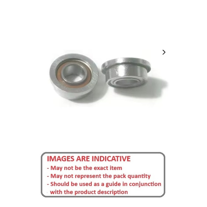 1047814 | SFR144-D28-KC (PK-50) --- Dental Applications Bearings - 3.175x6.35x2.381 mm - Stainless Steel AISI 440C - High Speed Phenolic Cage Bearing