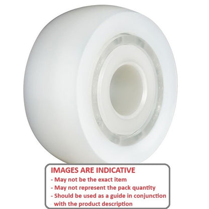 1235630 | KMS-1134 (Each) --- MRI Tables Bearings - Application Phillips Picker MRI After Market Wheel Bearing Couch wheel bearing - T-12-869 - Acetal with Glass Balls Bearing
