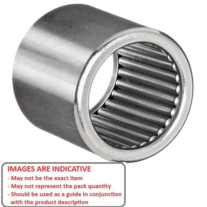1076555 | NSO-0079-0127-0079-FC (Each) --- Needle Roller without Inner Ring Bearings - 7.938x12.7x7.92 mm / 400 Kgf Shell Type - Chrome Steel Bearing