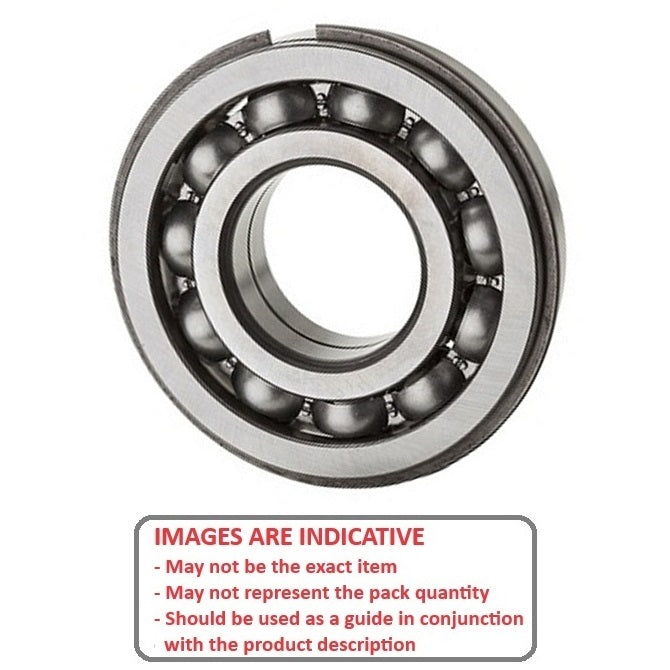 1199207 | 6026-NR-C3 (Each) --- Single Row Ball Bearings - 130x200x33 mm with Snap Ring - Chrome Steel SAE 52100 Bearing