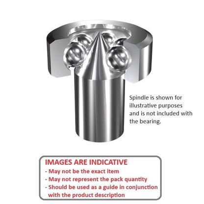 1046956 | BCF10 (50 Pcs) --- Pivot Bearings - 3.13x10x3.5 mm / 0.2 mm - Chrome Steel