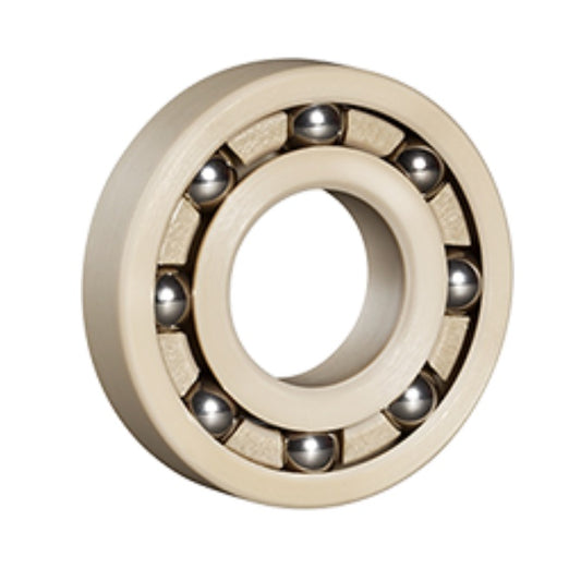 Plastic Bearings - 4.763x12.7x3.969 mm - PEEK with Stainless Steel 316 Balls