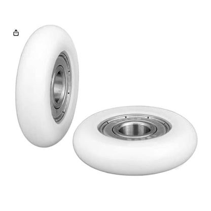 1129806 | NRV-0225-060-B-ZZ (Each) --- Nylon Tyre Through Bore Convex Rollers - 22.5x6x6 mm - Chrome Steel and Acetal Roller