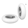 Nylon Tyre Through Bore Convex Rollers - 30x8x7 mm - Chrome Steel and Acetal