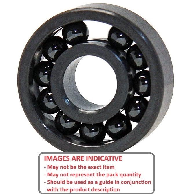 1186124 | CSN-6820-FC-DRY (12 Pcs) --- Single Row Ball Bearings - 100x125x13 mm - Ceramic Silicon Nitride - Full Complement - Open