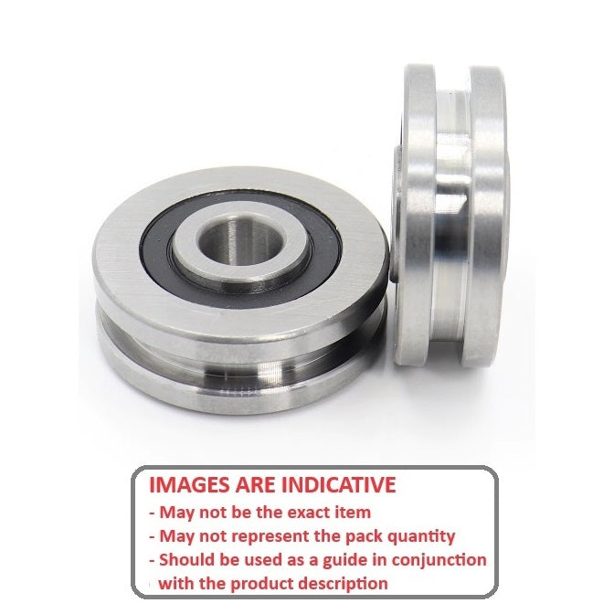1051945 | S694-ZZ-SQP (PK-200) --- Grooved OD Bearings - 4x11x4 mm Square Groove - Stainless Steel AISI 440C Bearing