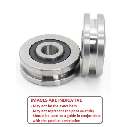1051945 | S694-ZZ-SQP (PK-200) --- Grooved OD Bearings - 4x11x4 mm Square Groove - Stainless Steel AISI 440C Bearing