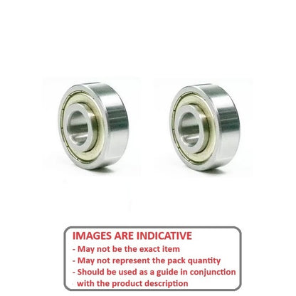 1081126 | WE608-ZZ-ECO-SG (Each) --- Single Row Ball Bearings - 8x22x7 mm / 9 mm Unflanged - Carbon Steel Bearing