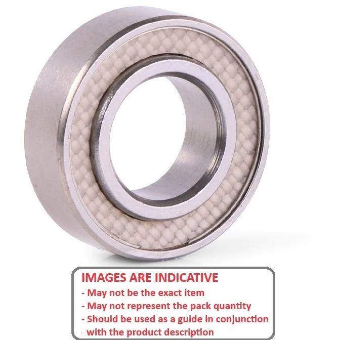 1111664 | WR11720-TTS (Each) --- Single Row Ball Bearings - 15.875x26.988x6.35 mm / 7.142 mm Unflanged - Chrome Steel SAE 52100 Bearing