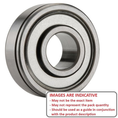 1102362 | WR12816-ZZN --- Single Row Ball Bearings - 12.7x44.45x15.875 mm / 19.05 mm - Chrome Steel SAE 52100