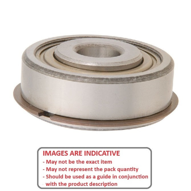 1121685 | WR12824B-ZZ-NR (Each) --- Single Row Ball Bearings - 19.05x44.45x15.875 mm / 19.05 mm with Snap Ring - Chrome Steel SAE 52100 Bearing