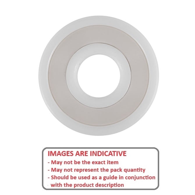 1097822 | CZR-7901-CSN-PP-U5-PK-SRL --- Angular Contact Bearings - 12x24x6 mm - Ceramic Zirconia - PEEK Cage - SI3N4 Balls - Polypropylene Seals