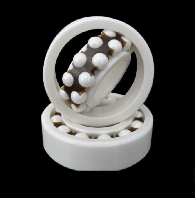 1134306 | CZR-1205-NY-DRY (Each) --- Double Row Ball Bearings - 25x52x15 mm Self Aligning - Ceramic Zirconia - Nylon Cage - No Lubricant Bearing