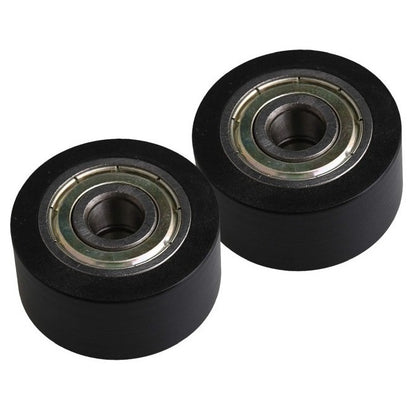 Idler with Bearing Rollers - 19x6x6 mm - Nylon Covered Stainless 440C Bearings