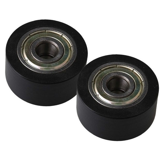1127643 | NR-0220-060-070-B-ZZ (PK-2) --- Idler with Bearing Rollers - 22x6x7 mm - Nylon Covered Chrome Steel Roller