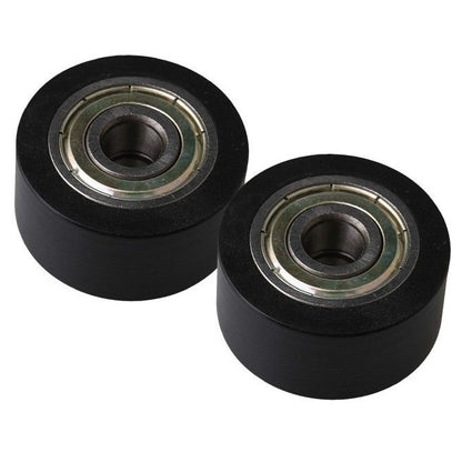 1127643 | NR-0220-060-070-B-ZZ (PK-2) --- Idler with Bearing Rollers - 22x6x7 mm - Nylon Covered Chrome Steel Roller