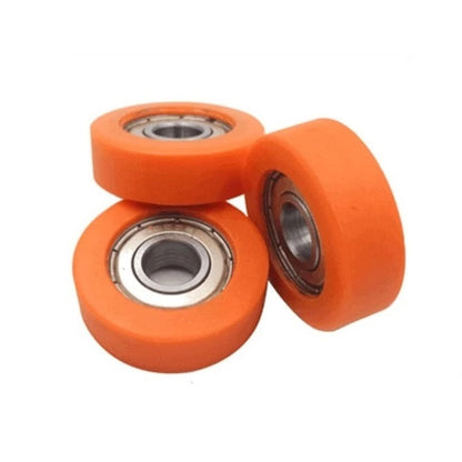 1127645 | NR-0220-060-070-O-ZZ (PK-2) --- Idler with Bearing Rollers - 22x6x7 mm - Nylon Covered Chrome Steel Roller