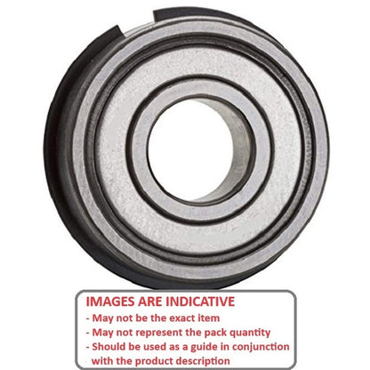 1163560 | 6210-Z-NR-C3 (Each) --- Single Row Ball Bearings - 50x90x20 mm with Snap Ring - Chrome Steel SAE 52100 Bearing