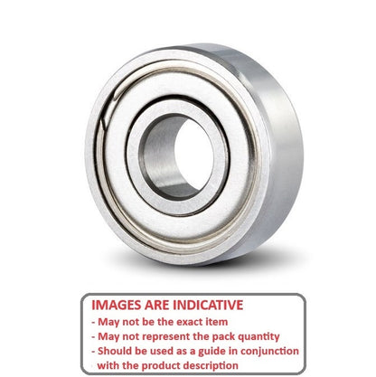1075316 | MR117A-ZZS-MC3 (Each) --- Single Row Ball Bearings - 7x11x3 mm Unflanged - Chrome Steel SAE 52100 Bearing