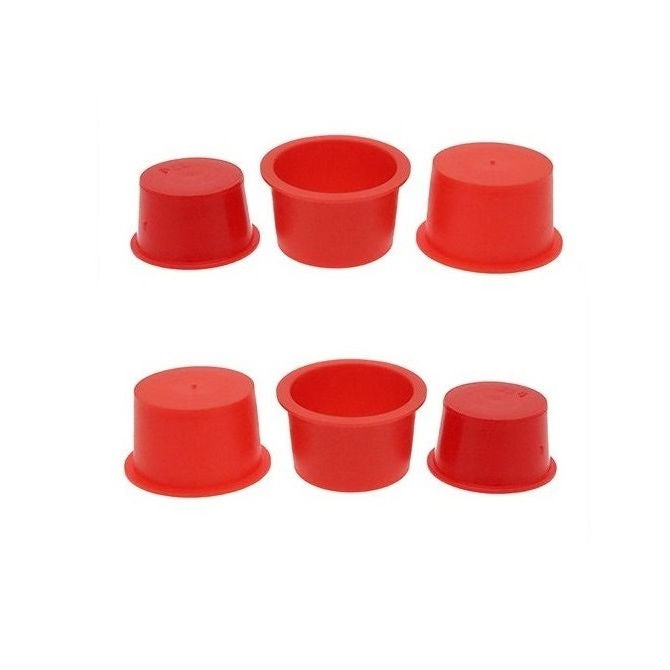 1107572 | BNGCAP-149-124-R (PK-30) --- Bungs and Caps - 14.94x12.39 mm - Red - Plastic Bung