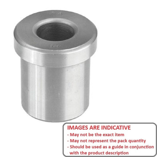 1064354 | BF0024-0052-0127-DP (Each) --- Drill Bushings - 5.159x2.381x12.7 mm Flanged - Carbon Steel Bushing