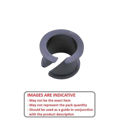 1074643 | BF0070-0090-0046-PC2 (PK-10) --- Clip Bushes - 7x9x4.6 mm Double Flanged - Plastic Bush