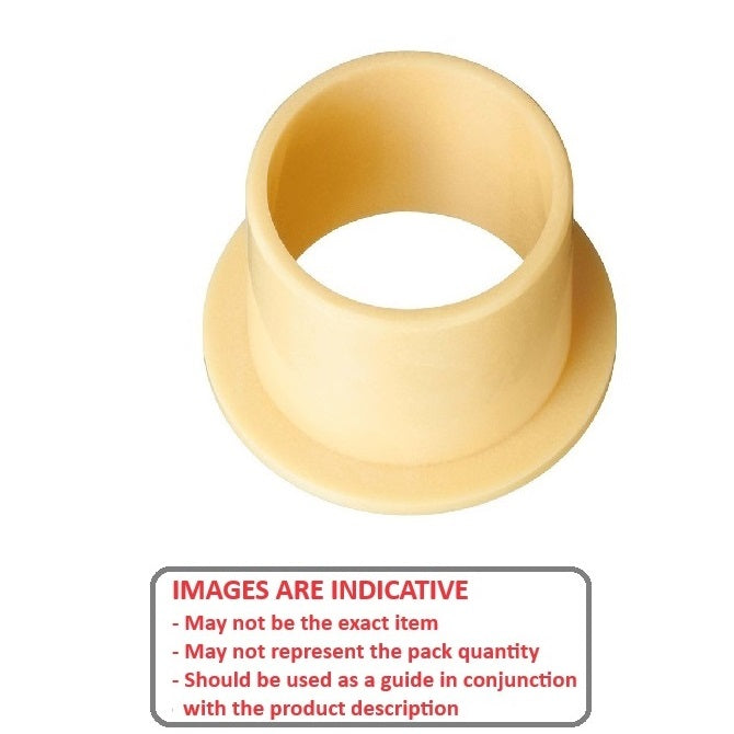 1070461 | BF0064-0079-0191-PJ (PK-10) --- Flanged Bushes - 6.35x7.938x19.05 mm Plastic - Iglidur J Bush