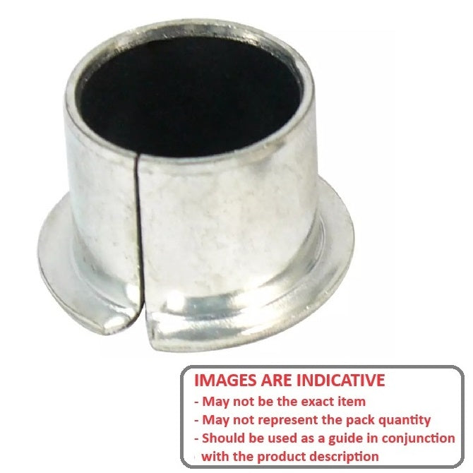 1128192 | BF0220-0250-0150-DU (PK-2) --- Flanged Bushes - 22x25x15 mm Split - Steel DU with PTFE Bush