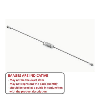 1037658 | CBLU200-0150-J (Each) --- Cable Cable and Accessories - 2x2 mm - Not Specified Miniature - Stainless Steel 303/304 Similar to A2, 18-8 HRB80