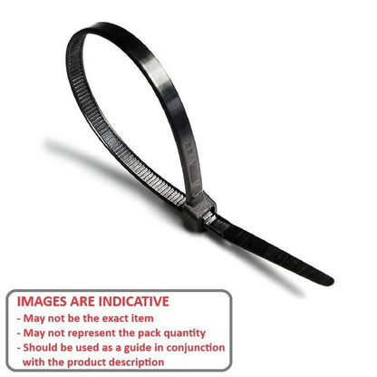 1202407 | CT-150-B-PK15 (Per Bag) --- Cable Ties Cable and Accessories - 150x3 mm - Black Standard - Plastic Cable Tie