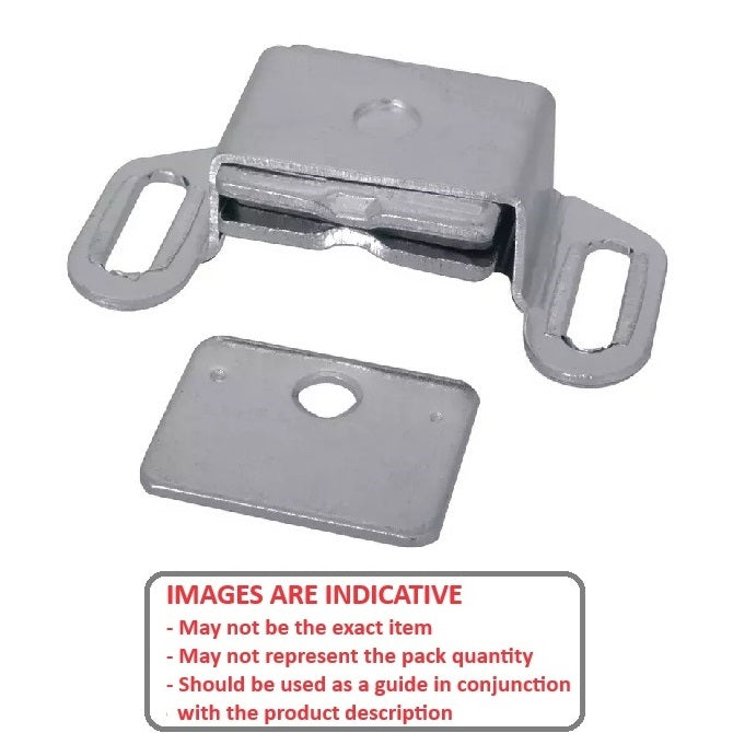 1233754 | AN-182RS (Each) --- Magnetic Screw On Catches - Catch  50.8x25.4 mm - Aluminium Catch