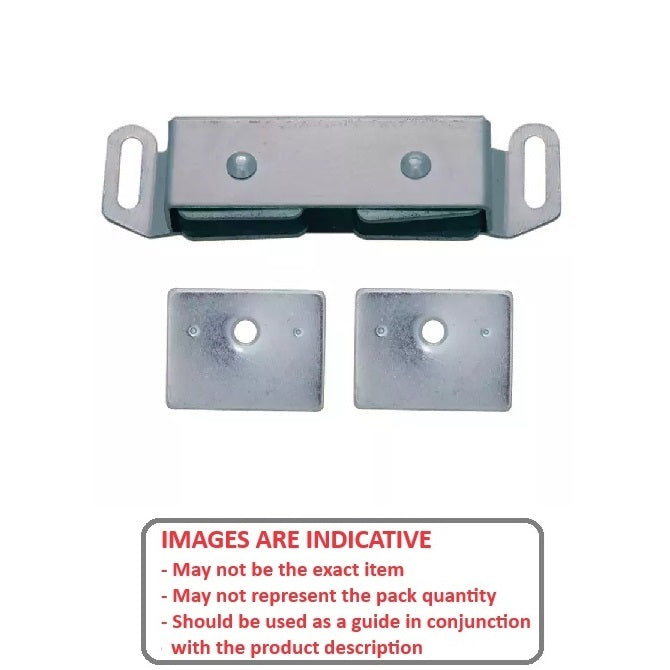 1233850 | AN-184RS (PK-25) --- Magnetic Screw On Catches - Catch  63.5x20.638 mm - Aluminium Catch