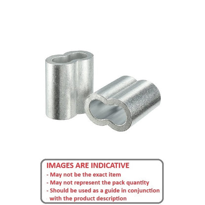 1000996 | LS-0015 (PK-1000) --- Loop Sleeves Cable Attachments - 0.15 - 0.36 - mm - - - Brass Attachment