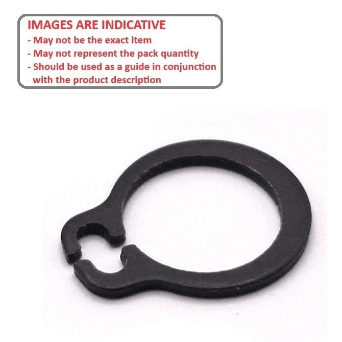 1050322 | CCE-00400-C (PK-100) --- External Retaining Rings - 4x0.4x3.8 mm Circlips - Carbon Steel Circlip
