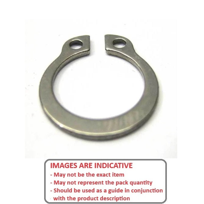 1094453 | CNG-01111-13-420-2 (PK-3) --- External Retaining Rings - 11.11x1.27 - - Circlips - Stainless Steel AISI 420C Circlip