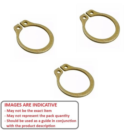 1063874 | CNG-00595-CZ (PK-100) --- External Retaining Rings - 5.95x0.99 - - Circlips - Carbon Steel Zinc Plated Yellow Circlip
