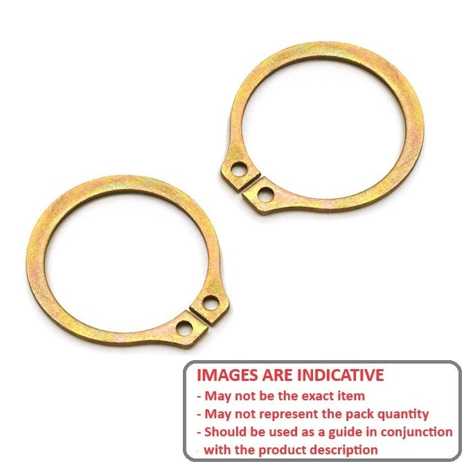1200592 | CCE-11113-CZY (Pack of 10)  --- External Retaining Rings - 111.13x2.77x106.4 mm Circlips - Carbon Steel Zinc Plated Circlip