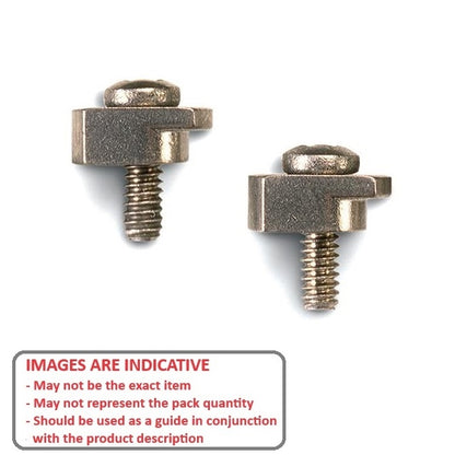 1042269 | CSL-04.00X10.16X2.57F (PK-2) --- Syncro Clamps - Screw Size 4-48 UNF - 2.85mm - 10.16x7.938 mm L Shaped - Stainless Steel 18-8 Similar to A2, 303, 304 Clamp