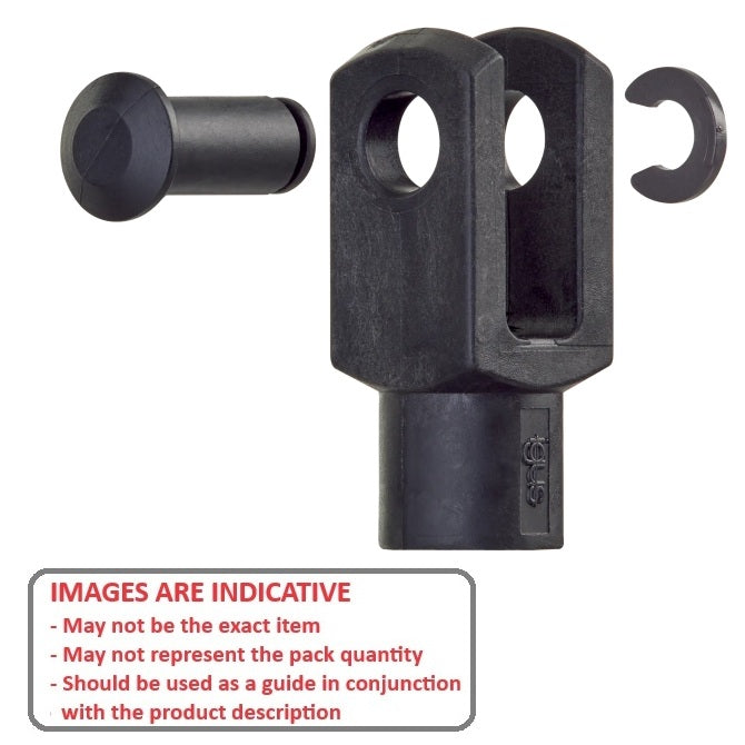 1091816 | CLJ-10.00-M10L (PK-10) --- Clevis Joints - 10x20 - 20.0 x 20.0 Plastic