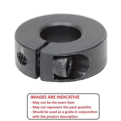 1148892 | COL-03500-057-15-1C-CS (Each) --- Shaft Collars - 35x57x15 mm Clamp Type - Steel, Black Oxide Coated Collar